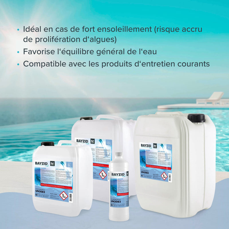 1 L BAYZID® Algizid Algenverhütung für Pools in Flaschen - Höfer Chemie GmbH