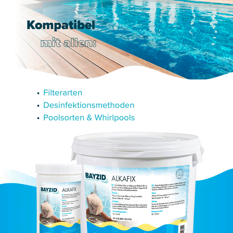 1 kg BAYZID® Alkafix zur Anhebung der Alkalinität (TA) - Höfer Chemie GmbH