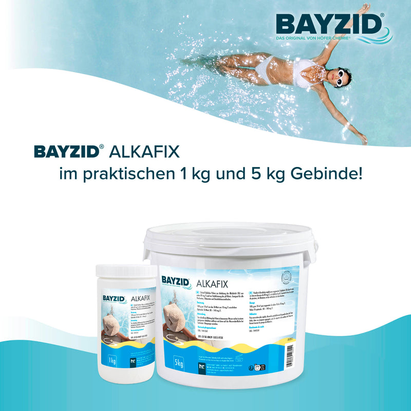 5 kg BAYZID® Alkafix zur Anhebung der Alkalinität (TA) in Eimer - Höfer Chemie GmbH
