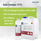 Acide formique 75% Höfer Chemie® de qualité technique en bouteille de 1 L