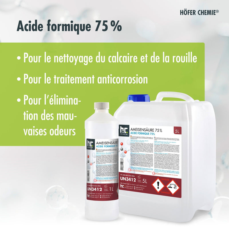 5 L Höfer Chemie® Ameisensäure 75% technische Qualität - Höfer Chemie GmbH