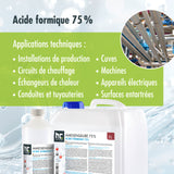 Acide formique 75% Höfer Chemie® de qualité technique en bouteille de 1 L