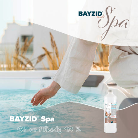 1 kg BAYZID® SPA Chlor flüssig für Whirlpools & Planschbecken - Höfer Chemie GmbH