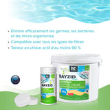 5 kg BAYZID® Chlortabs 200g langsam löslich im Eimer - Höfer Chemie GmbH