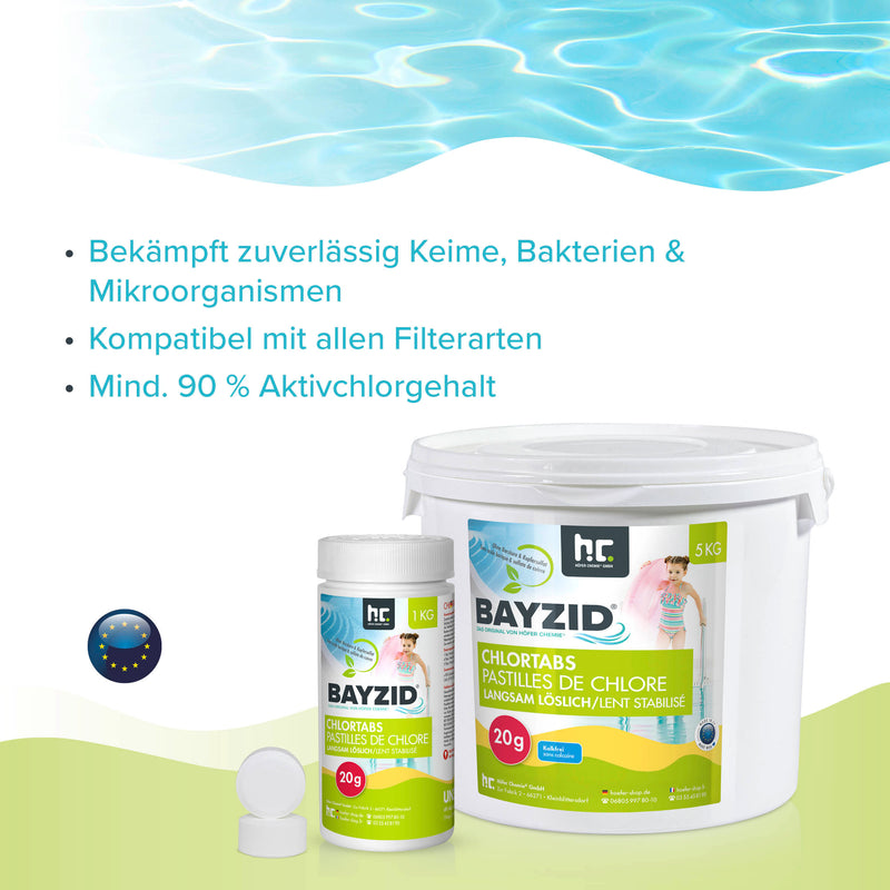 1 kg BAYZID® Chlortabs 20g langsam löslich - Höfer Chemie GmbH