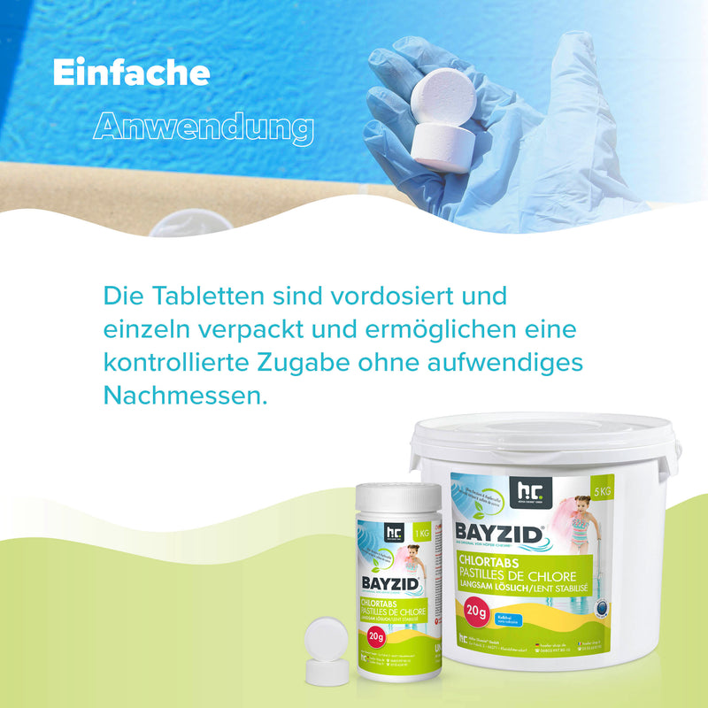 1 kg BAYZID® Chlortabs 20g langsam löslich - Höfer Chemie GmbH