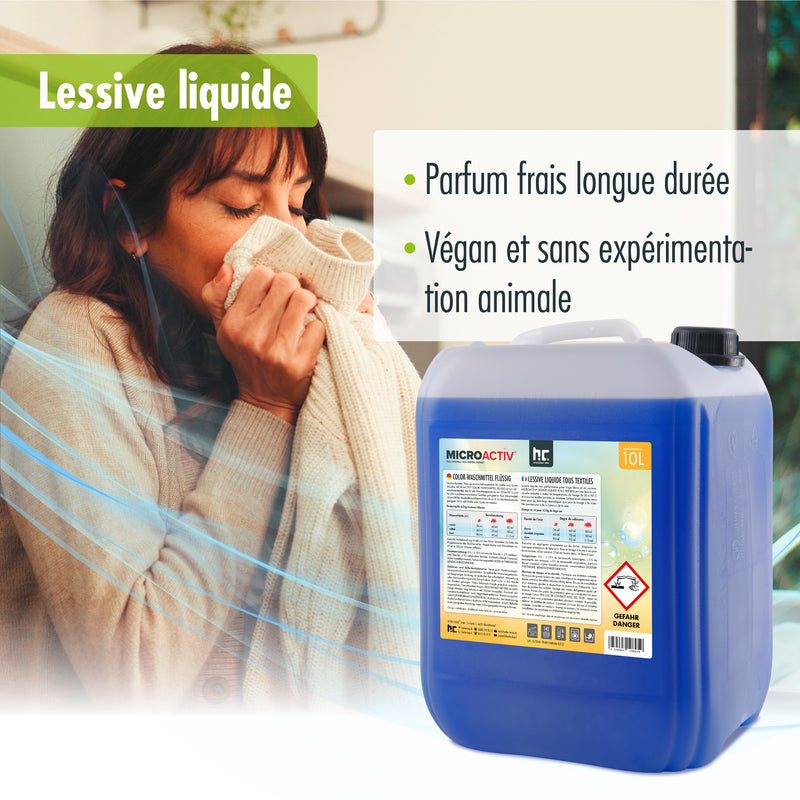 Lessive liquide Microactiv® en bidon de 10 L
