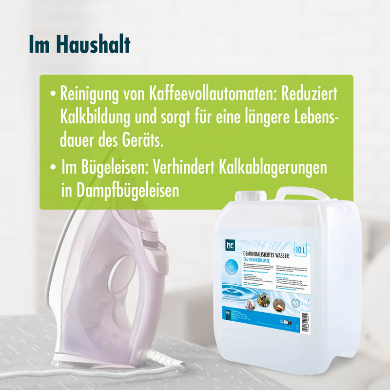 10 L Höfer Chemie® Demineralisiertes Wasser in Kanister - Höfer Chemie GmbH