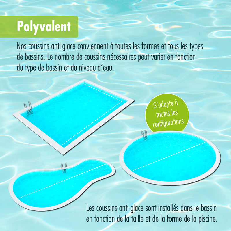 Coussin de pression de glace pour piscine