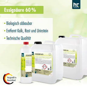5 L Höfer Chemie® Essigsäure 60% in Kanistern - Höfer Chemie GmbH