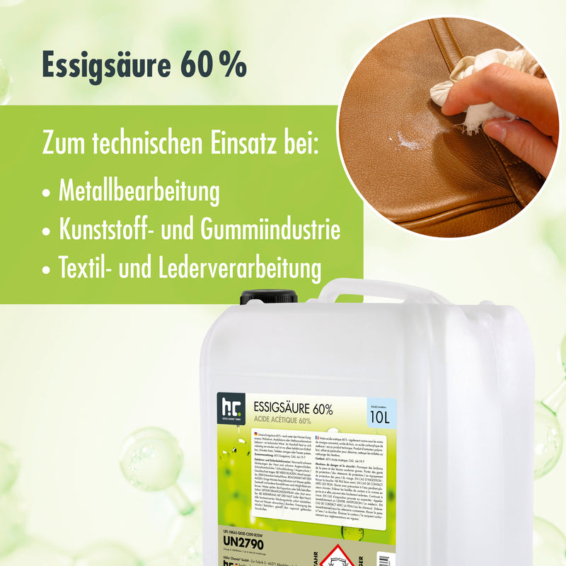 10 L Höfer Chemie® Essigsäure 60%