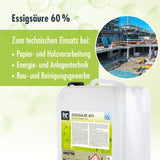 10 L Höfer Chemie® Essigsäure 60%