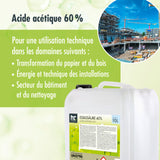 Acide Acétique 60% Höfer Chemie® en bidon de 10 L