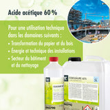 Acide Acétique 60% Höfer Chemie® en bidon de 5 L