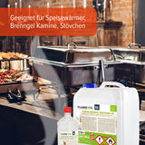 1 L FLAMBIOL® Premium Brenngel aus Bioethanol für Tischfeuer in Flaschen - Höfer Chemie GmbH