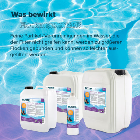 10 L BAYZID® Flockungsmittel flüssig für Pools in Kanister - Höfer Chemie GmbH