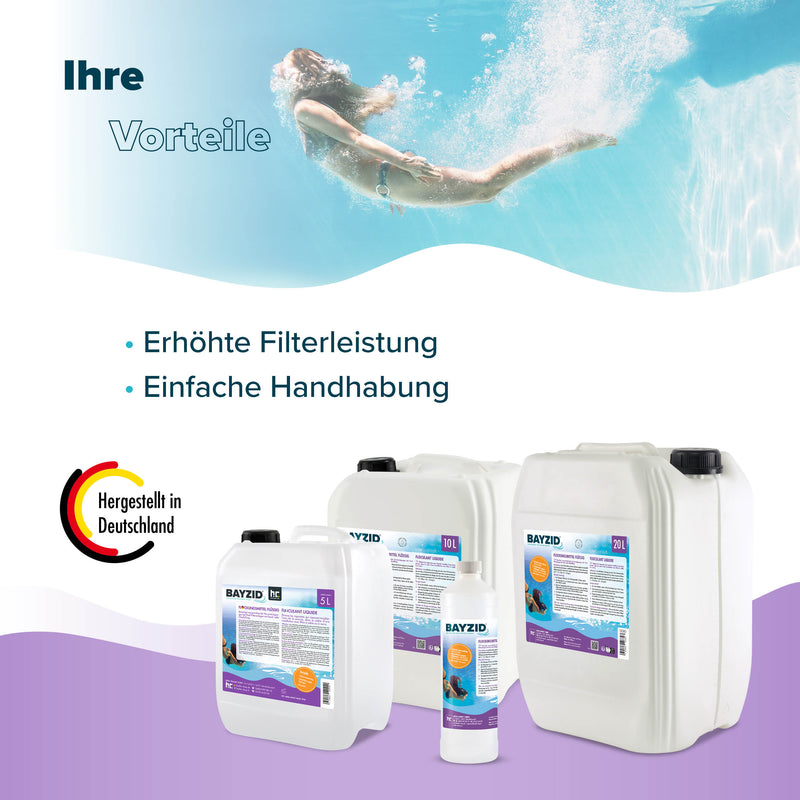 20 L BAYZID® Flockungsmittel flüssig für Pools für Kanister - Höfer Chemie GmbH