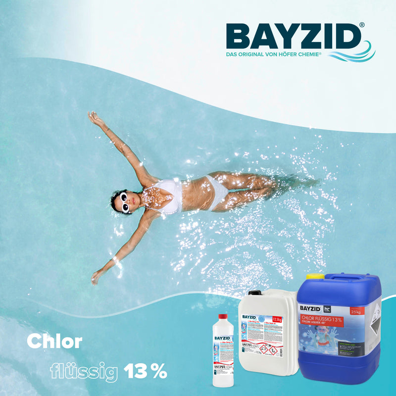 chlor aufbewahrung 1 kg BAYZID® Chlor 13% flüssig für Pools– Höfer Chemie GmbH