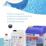 1 kg BAYZID® Chlor 13% flüssig für Pools - Höfer Chemie GmbH