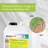 5L MICROACTIV® Produit anti-mousse / Nettoyant pour pierres