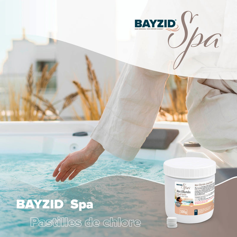 500g Mini pastilles de chlore BAYZID® SPA à dissolution rapide