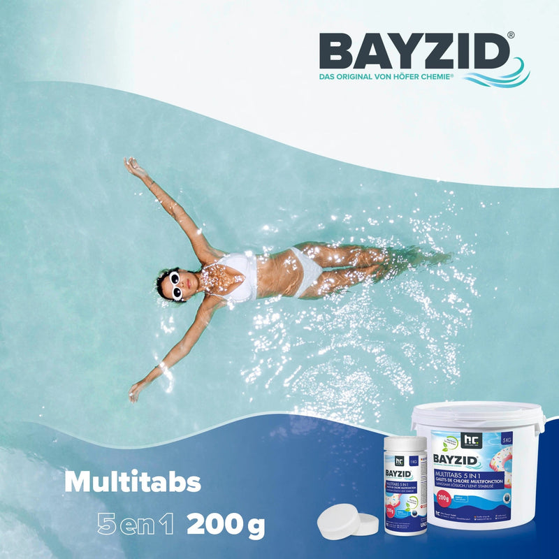 1 kg BAYZID® Multitabs 200g 5in1 für Pools - Höfer Chemie GmbH