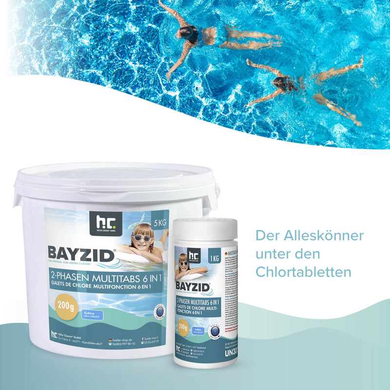 5 kg BAYZID® 2 - Phasen - Multitabs 200g 6in1 im Eimer - Höfer Chemie GmbH