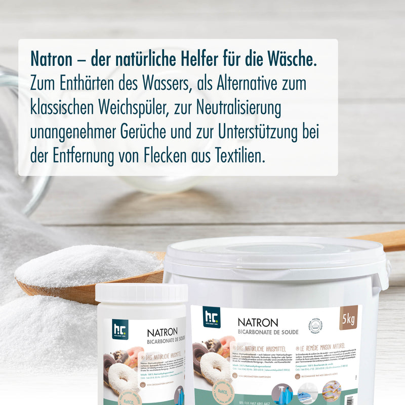 5 kg Natron Backsoda Natriumhydrogencarbonat in Lebensmittelqualität - Höfer Chemie GmbH