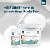 1 kg Höfer Chemie® Natron Backsoda Natriumhydrogencarbonat in Lebensmittelqualität - Höfer Chemie GmbH