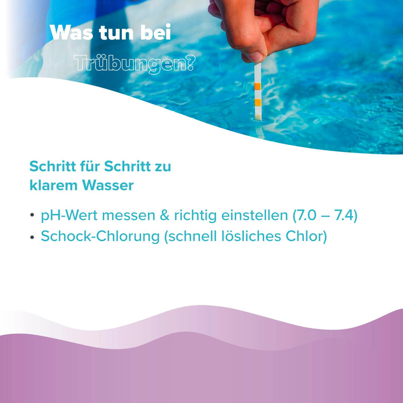 5 L BAYZID® Poolclear - Trübungsbeseitigung für Pool - Filter mit Kartuschen & Filterballs - Höfer Chemie GmbH