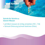 1 L BAYZID® Poolclear - Trübungsbeseitigung für Pool - Filter mit Kartuschen & Filterballs - Höfer Chemie GmbH