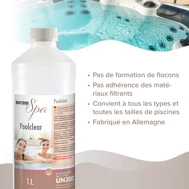 1L BAYZID® SPA Poolclear Trübungsbeseitigung - Höfer Chemie GmbH