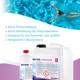 5 L BAYZID® Poolclear - Trübungsbeseitigung für Pool-Filter mit Kartuschen & Filterballs