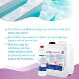 1 L BAYZID® Poolclear - Trübungsbeseitigung für Pool-Filter mit Kartuschen & Filterballs - Höfer Chemie GmbH