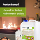 1 L FLAMBIOL® Premium Brenngel aus Bioethanol für Tischfeuer in Flaschen