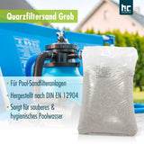 25 kg Premium Quarzsand Filtersand 0,71 - 1,25 mm - Höfer Chemie GmbH