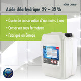 Acide chlorhydrique 29-32% Höfer Chemie® en bidon de 20 KG