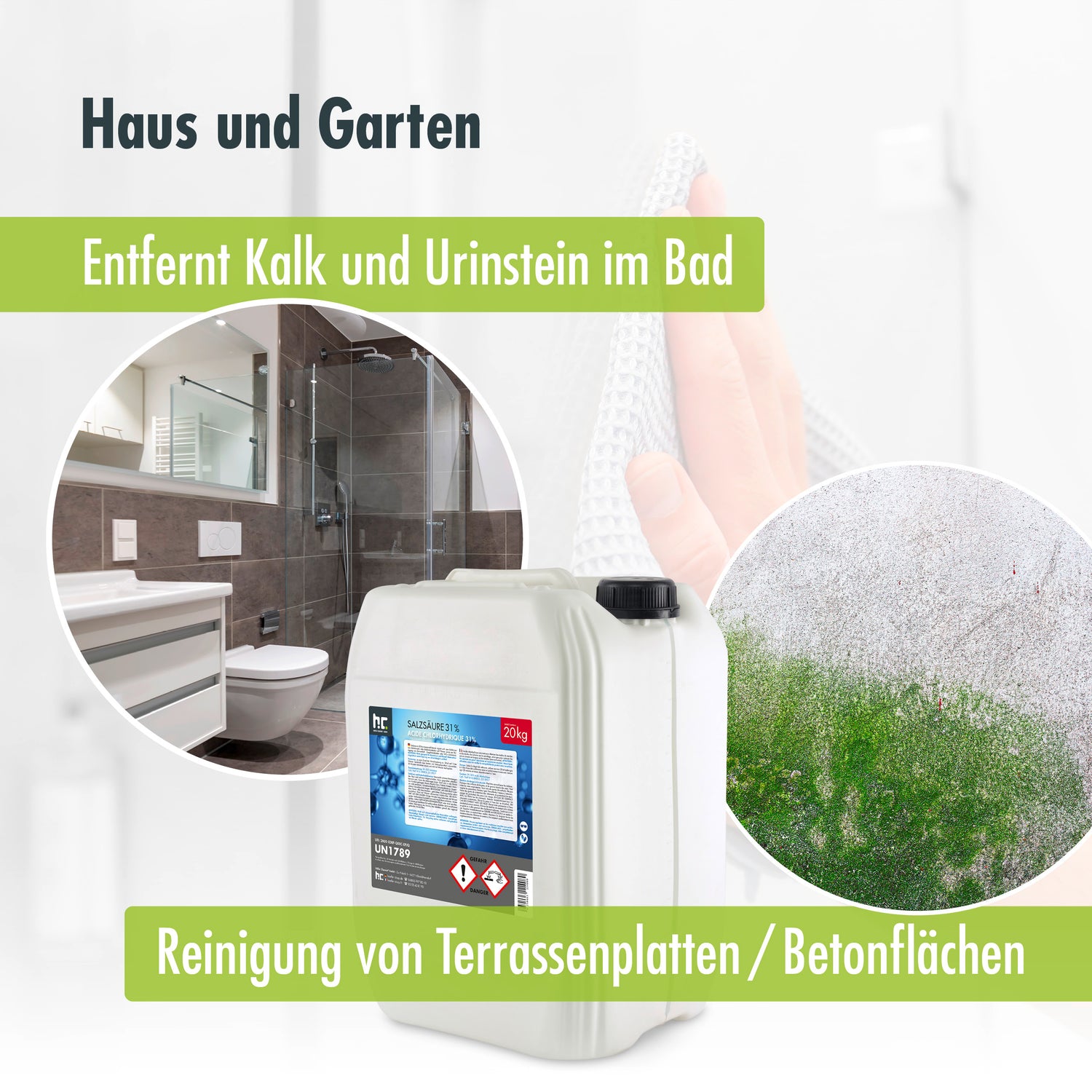 salzsäure aufbewahrung 20 kg Höfer Chemie® Salzsäure 29-32%