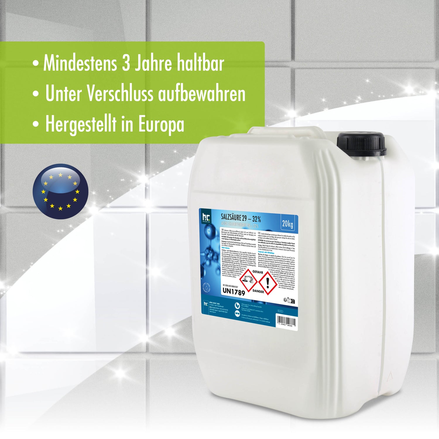 20 kg Höfer Chemie® Salzsäure 29-32% in Kanister