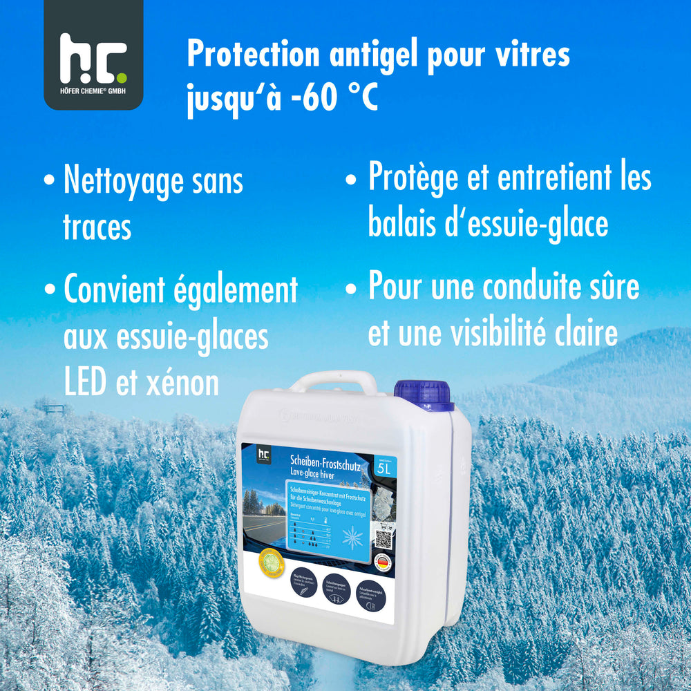 Liquide lave-glace antigel concentr jusqu' 60 C en bidon de 5L Hfer Chemie GmbH Liquide lave-glace antigel concentr jusqu' 60 C en bidon de 5L Hfer Chemie GmbH