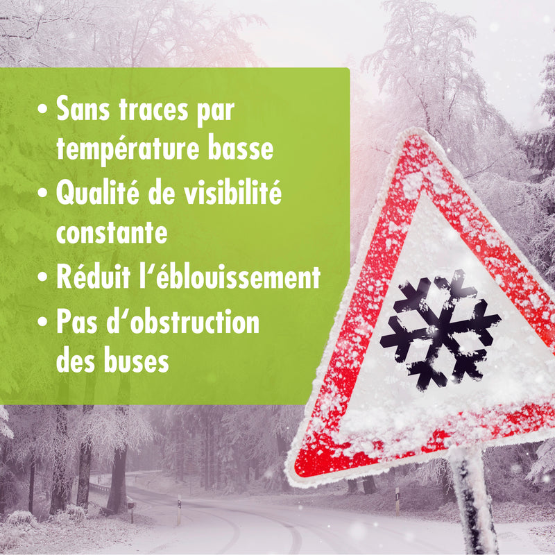 Liquide lave-glace prêt à l'emploi avec antigel jusqu'à -18°C  en bidon de 5 L