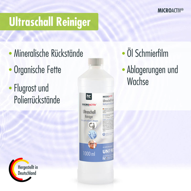 1 L Microactiv® Ultraschallreiniger für Ultraschallbad in Flaschen