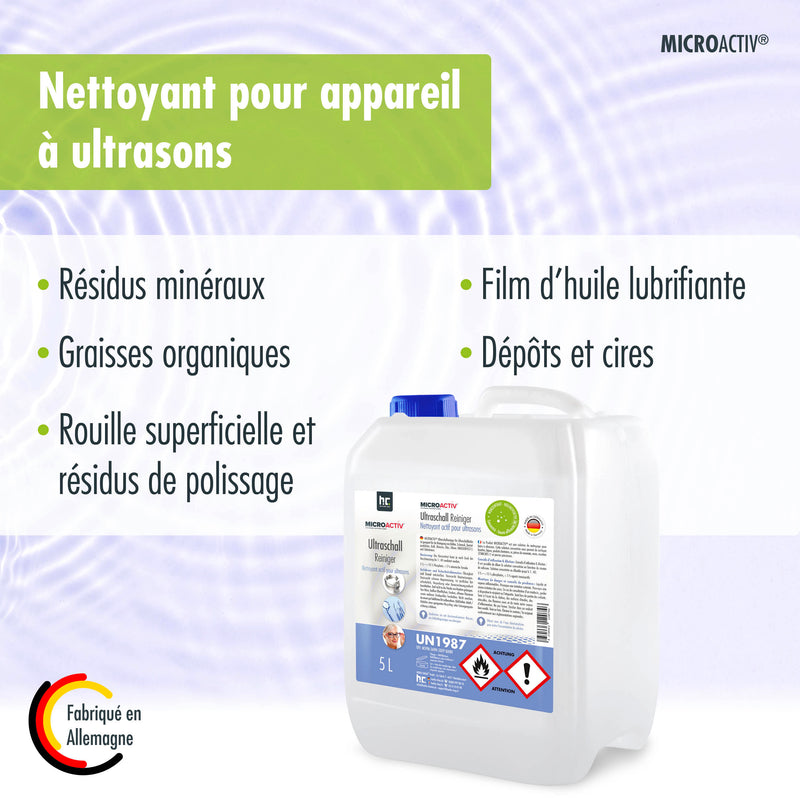 Produit detergent ultrason Microactiv® en bidon de 5 L