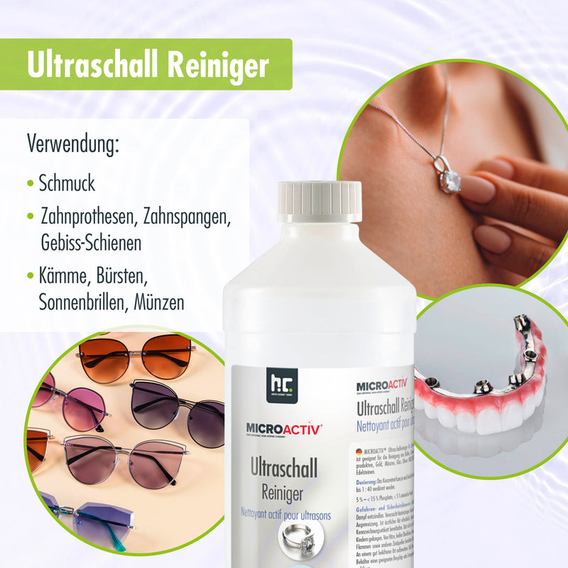 1 L Microactiv® Ultraschallreiniger für Ultraschallbad in Flaschen