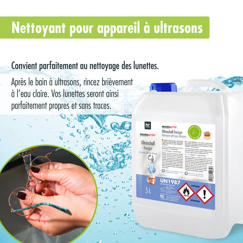 Produit detergent ultrason Microactiv® en bidon de 5 L