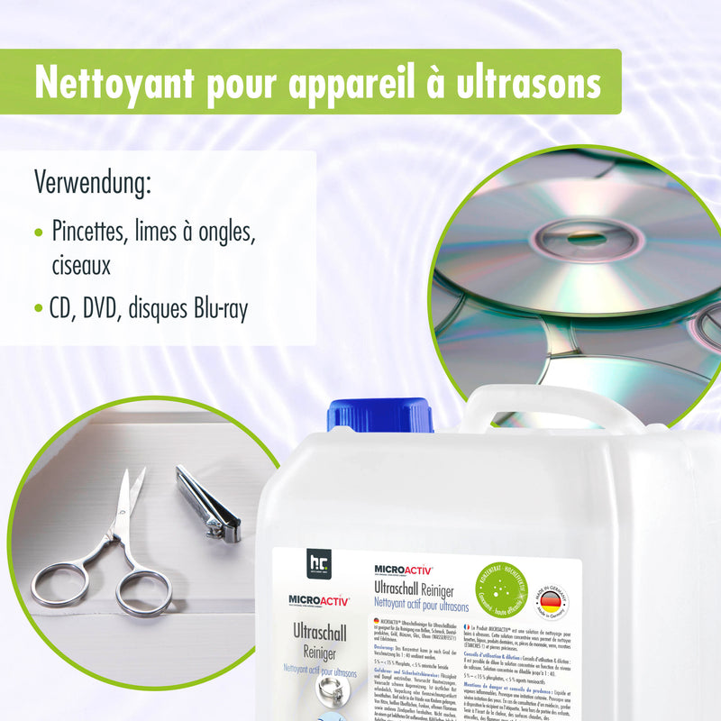 Produit detergent ultrason Microactiv® en bidon de 5 L