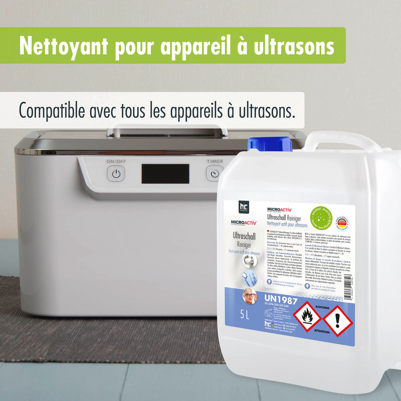Produit detergent ultrason Microactiv® en bidon de 5 L