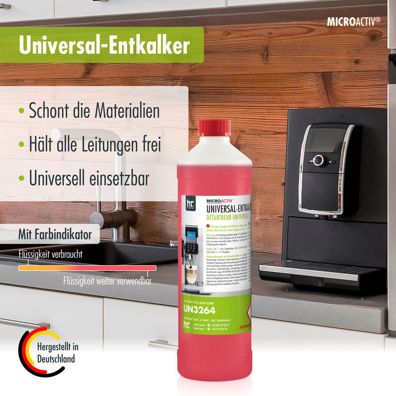 1 L Microactiv® Universal Entkalker mit Farbindikator