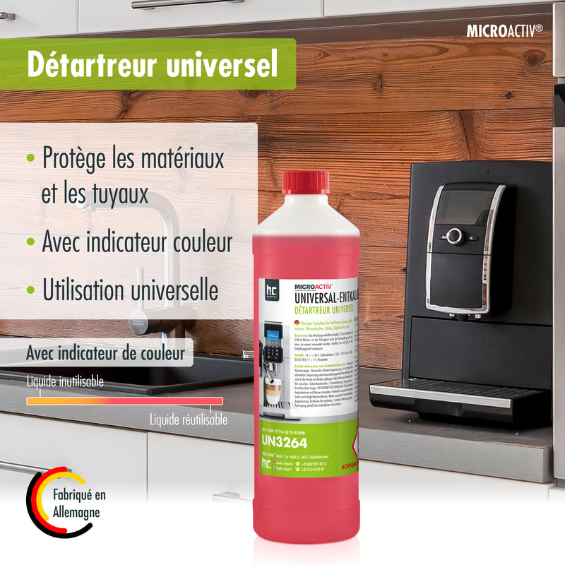 1 L Microactiv® Universal Entkalker mit Farbindikator