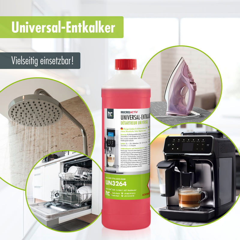 1 L Microactiv® Universal Entkalker mit Farbindikator